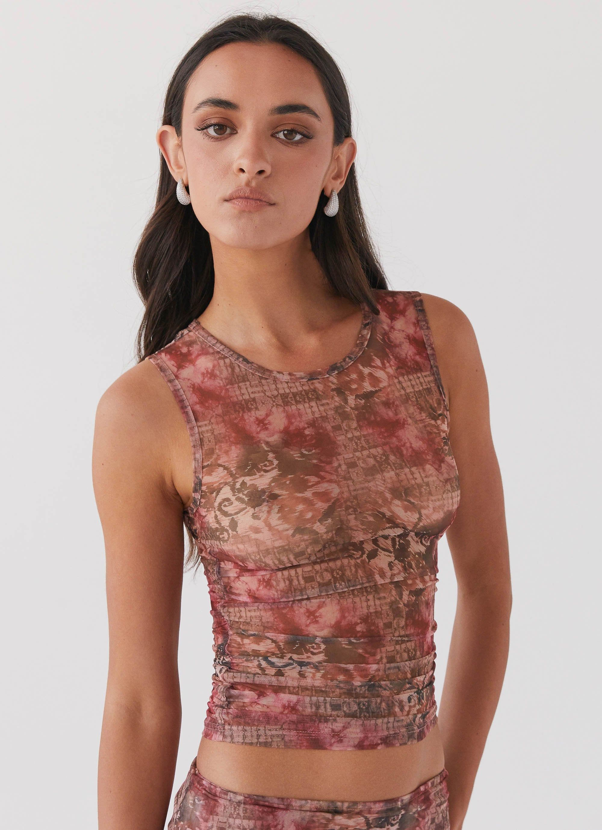 Love Child Mesh Tank Top - Palais Floral sold by Peppermayo product image thumbnail 5