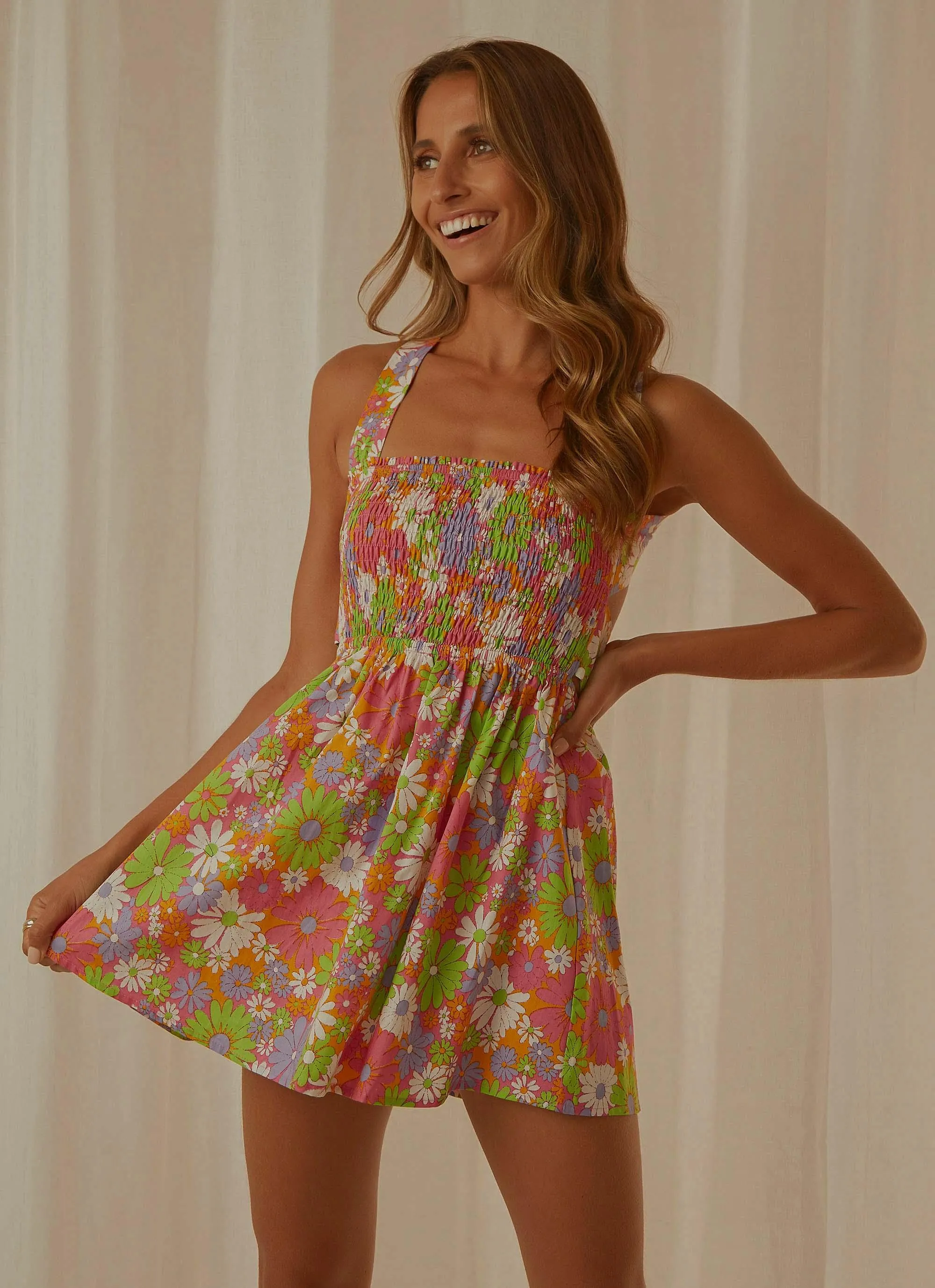 European Towns Mini Dress - 70s Floral sold by Peppermayo product image thumbnail 2