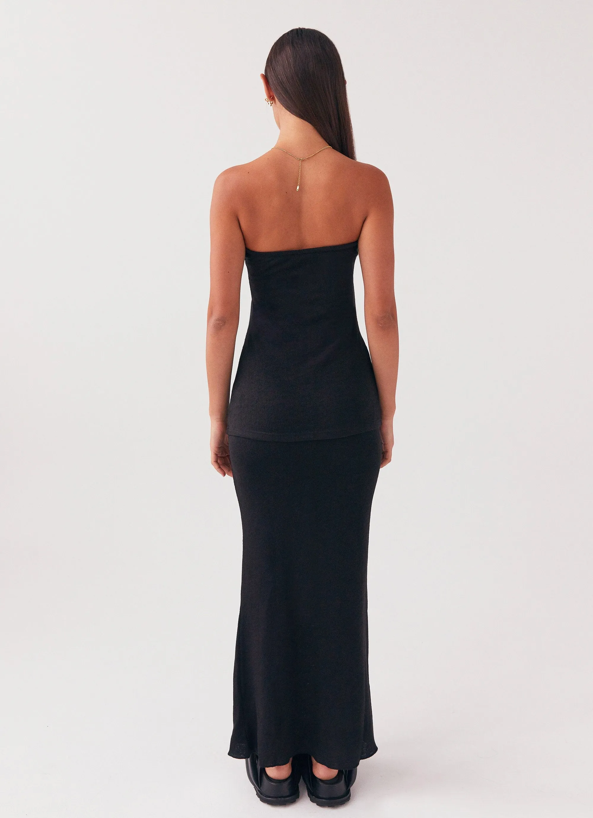 Delicate Lady Knit Maxi Skirt - Black sold by Peppermayo product image thumbnail 4