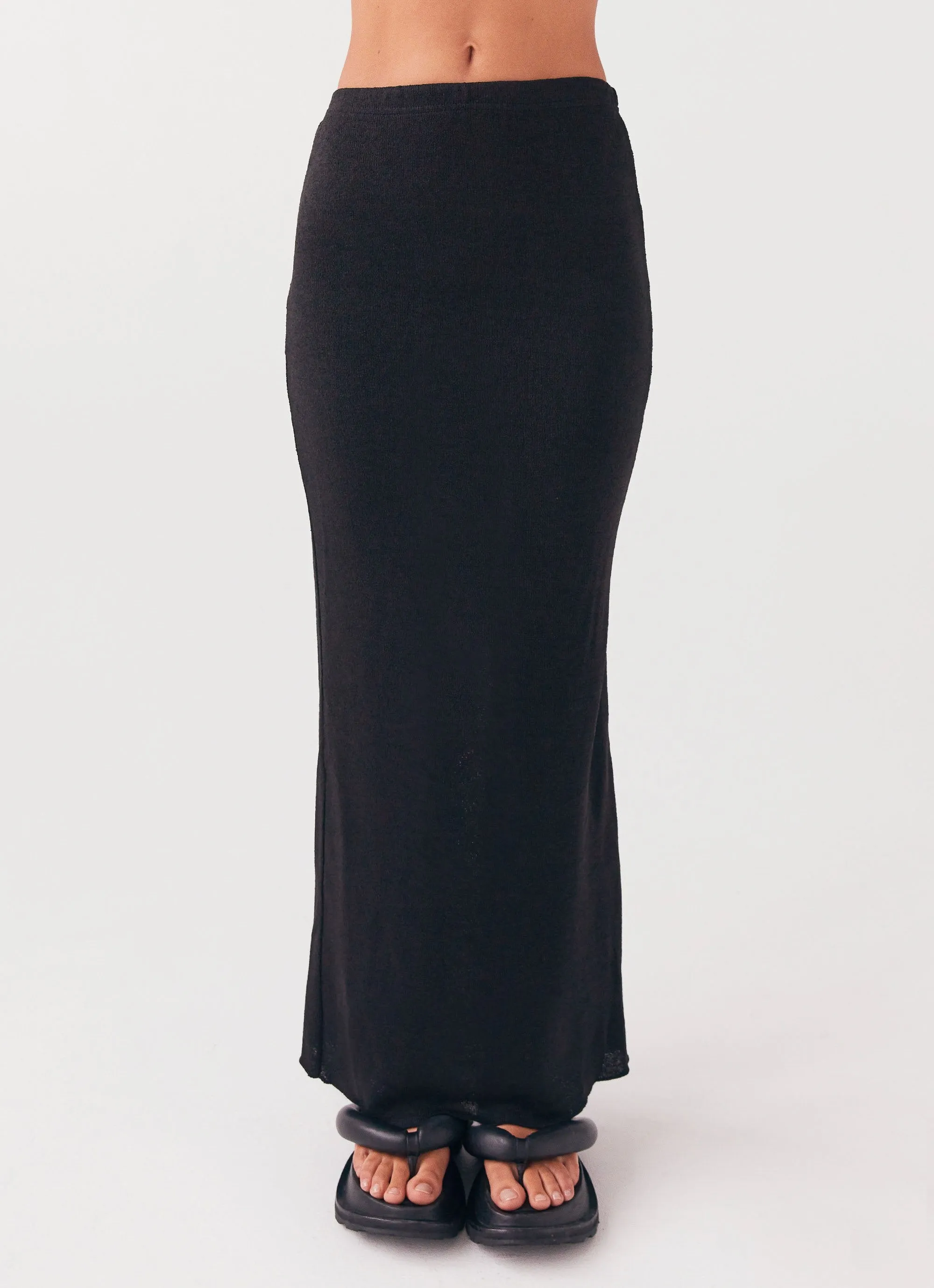 Delicate Lady Knit Maxi Skirt - Black sold by Peppermayo product image thumbnail 5