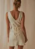 Audrey Vintage Slip Dress - Ivory sold by Peppermayo
