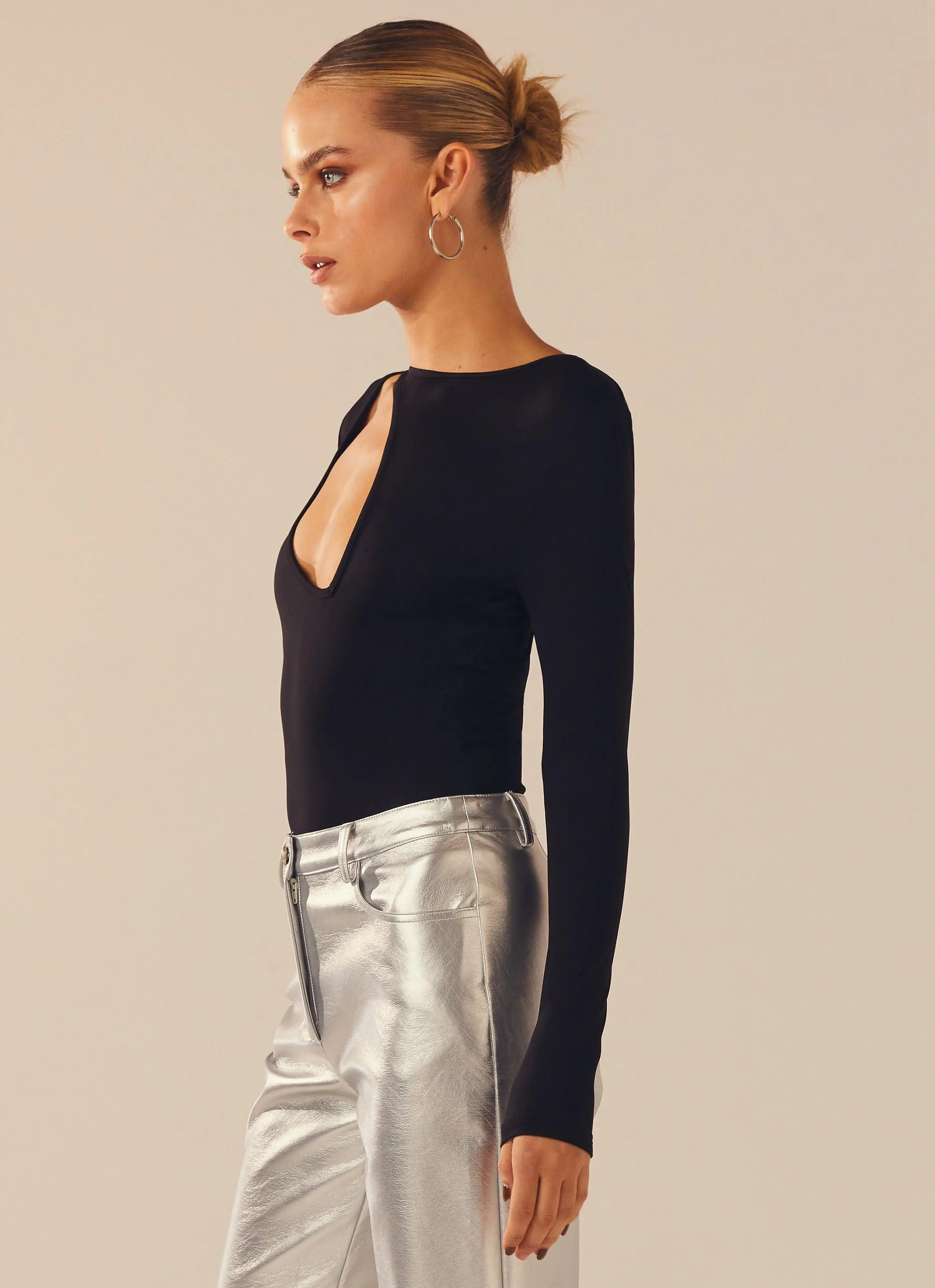 Untouched Long Sleeve Bodysuit - Shadow sold by Peppermayo product image thumbnail 4