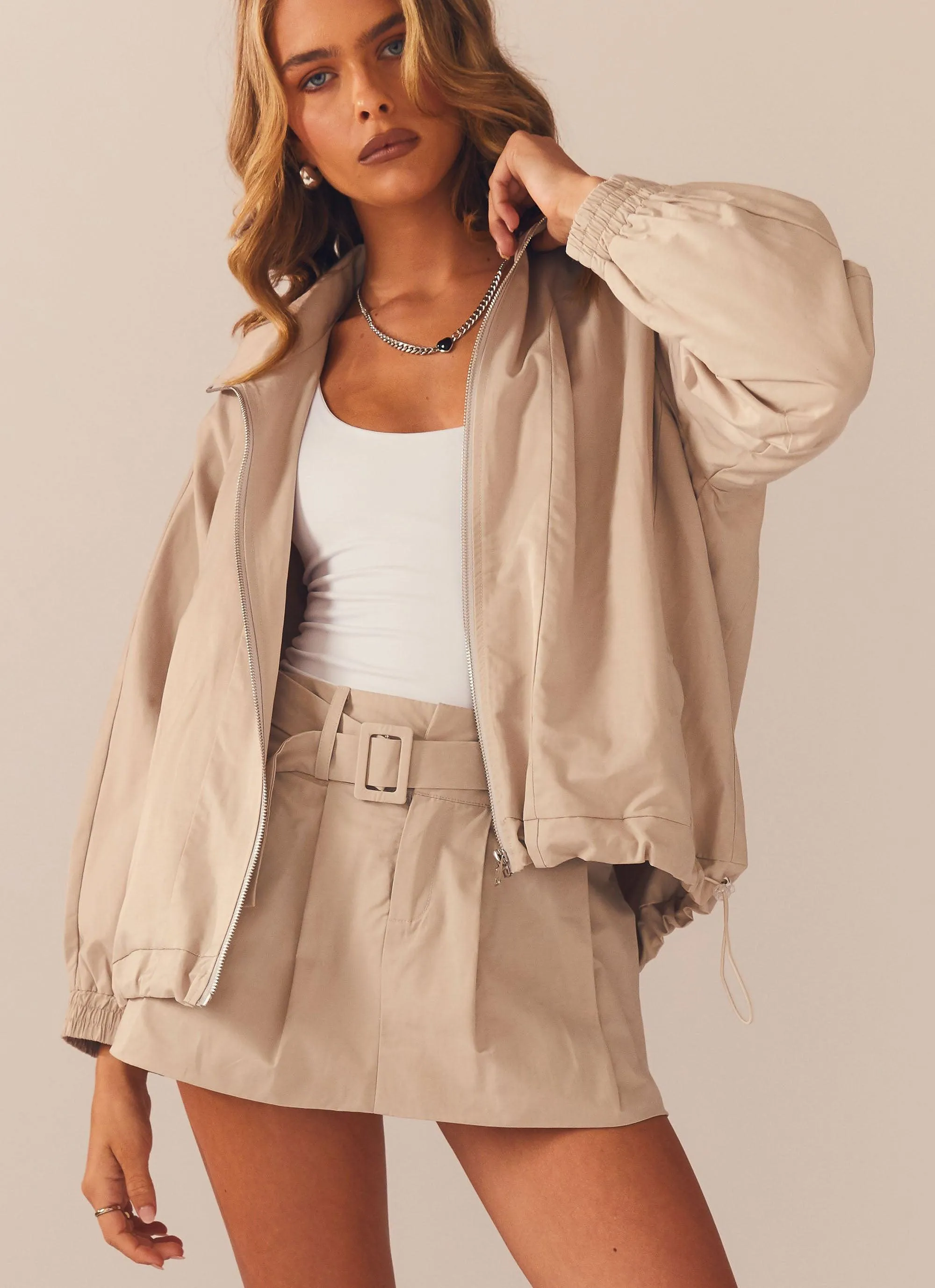 Mooncharged Mini Skirt - Mushroom Grey sold by Peppermayo product image thumbnail 3