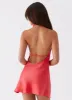 Sabina Mini Dress - Red sold by Peppermayo