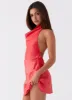 Sabina Mini Dress - Red sold by Peppermayo