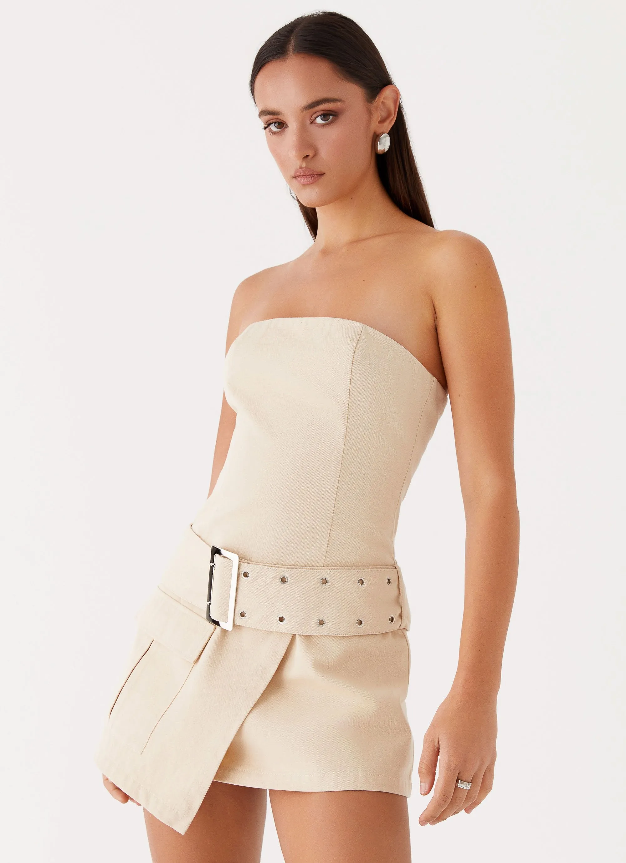 All For You Strapless Mini Dress - Ivory sold by Peppermayo product image thumbnail 5