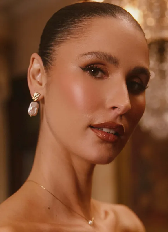 Divinely Earrings - Gold sold by Peppermayo