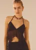 Adorn Halter Top - Dark Mocha sold by Peppermayo