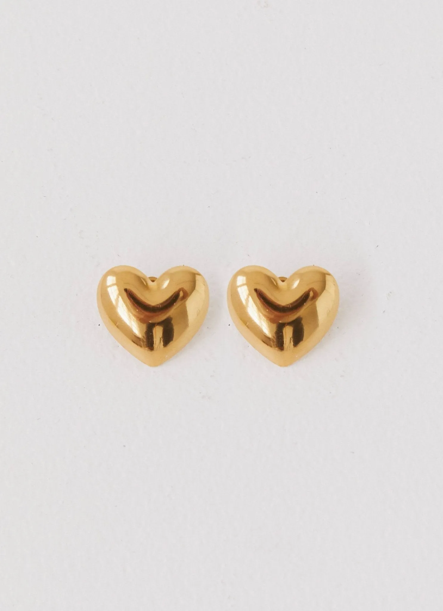 Alexa Heart Earrings - Gold sold by Peppermayo product image thumbnail 2