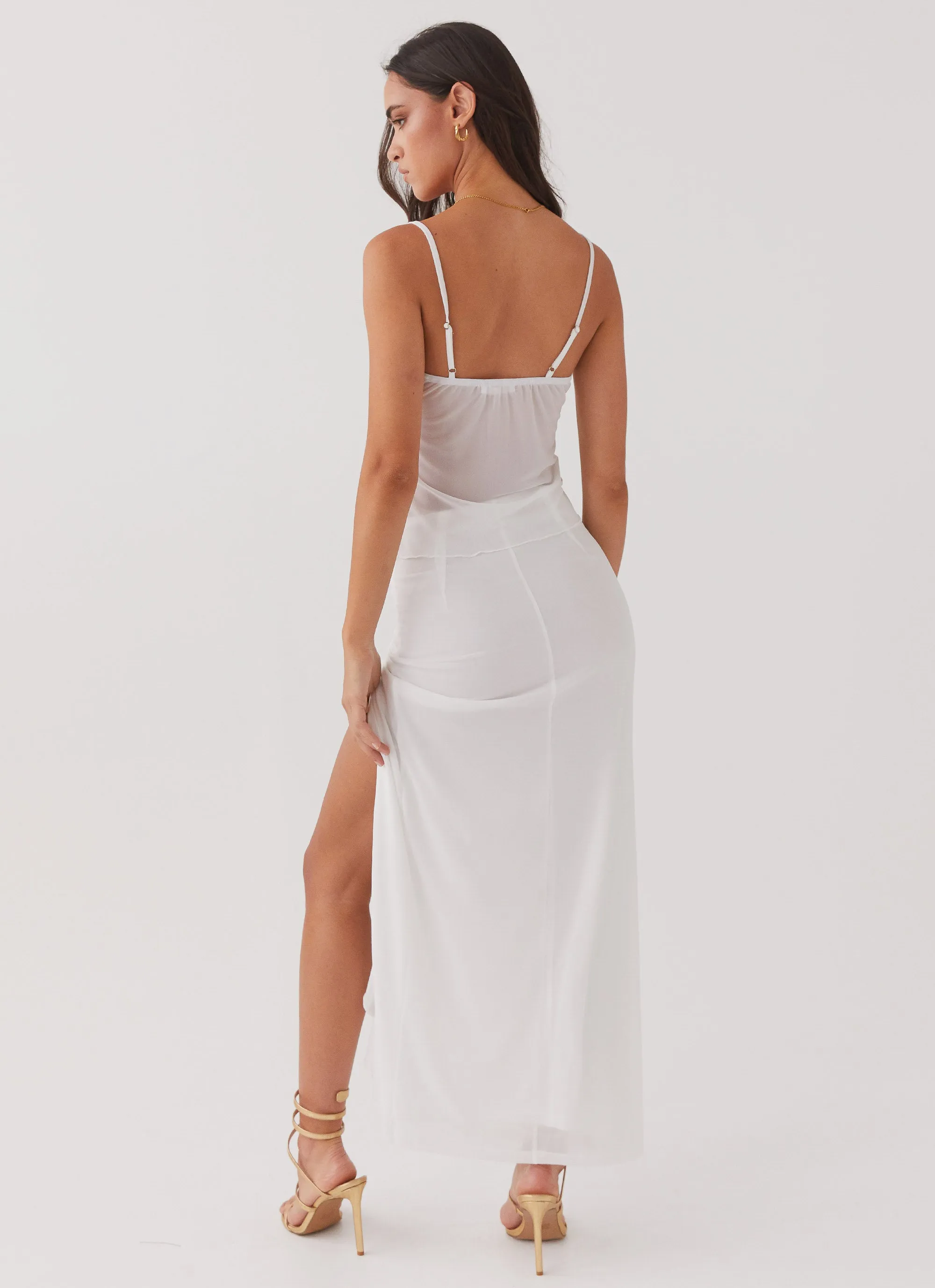 Bittersweet Mesh Maxi Skirt - Snow sold by Peppermayo product image thumbnail 5