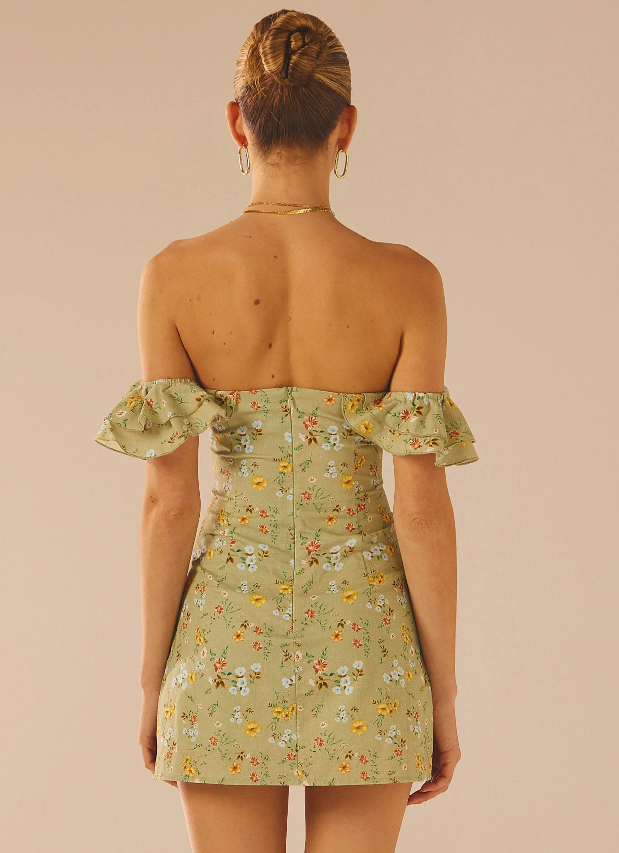 The Chateau Mini Dress - Sage Floral sold by Peppermayo product image thumbnail 3