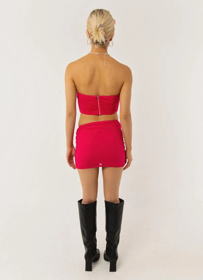Zenni Bustier Top - Magenta sold by Peppermayo product image thumbnail 4
