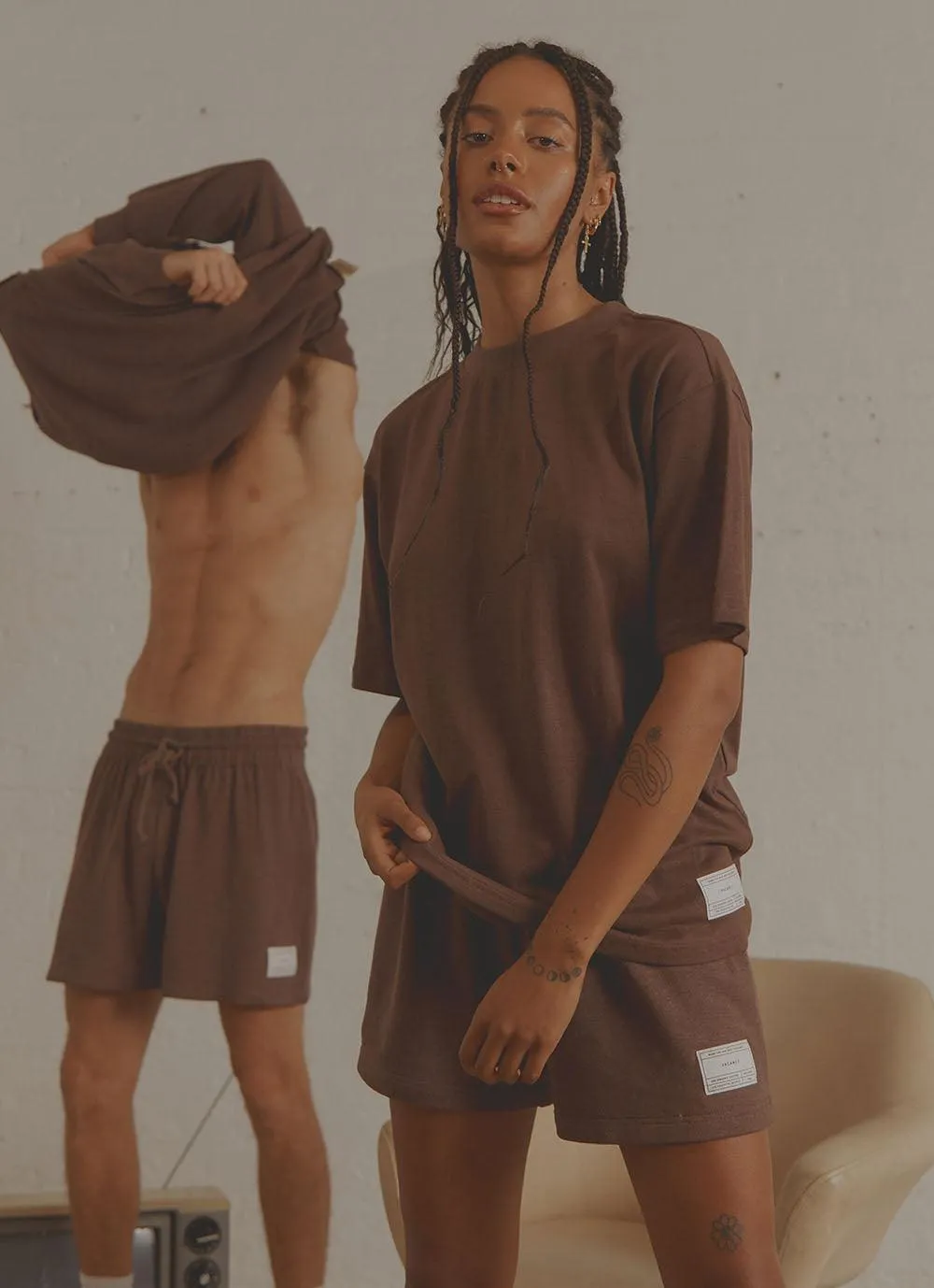 The Essential Tee - Chocolate sold by Peppermayo product image thumbnail 2