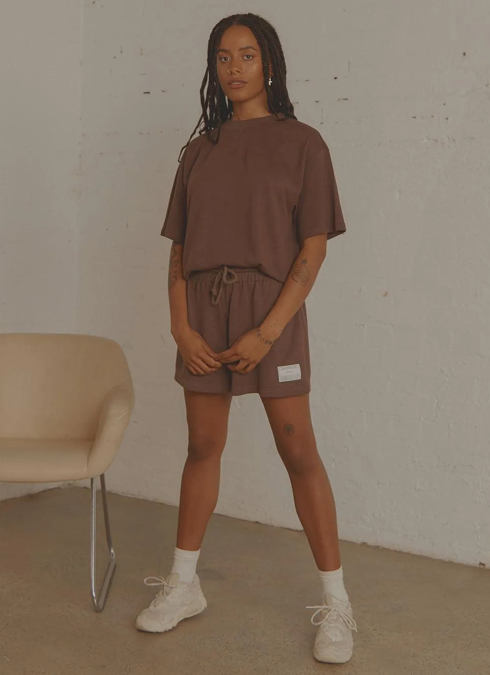 The Essential Tee - Chocolate sold by Peppermayo product image thumbnail 3