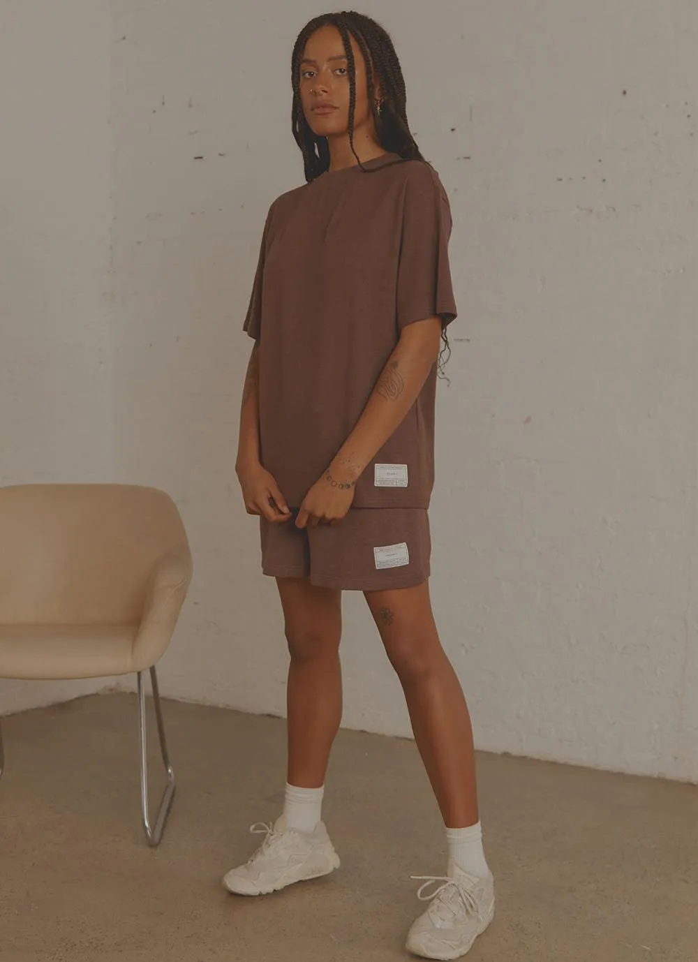 The Essential Tee - Chocolate sold by Peppermayo product image thumbnail 4