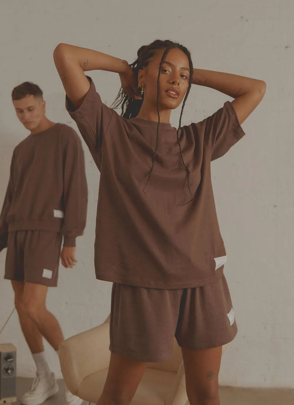 The Essential Tee - Chocolate sold by Peppermayo