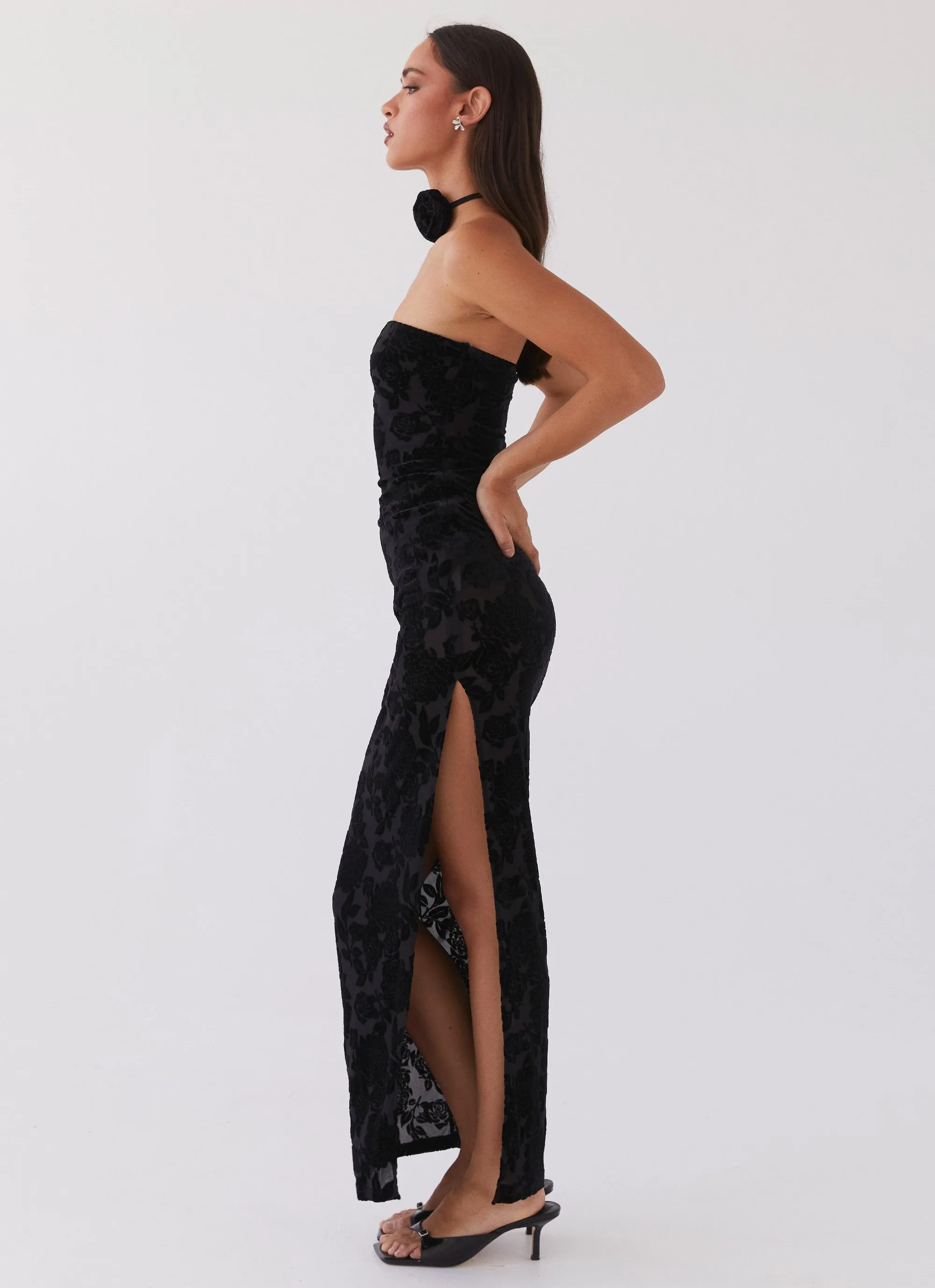 Trouble Love Maxi Dress - Black sold by Peppermayo product image thumbnail 3
