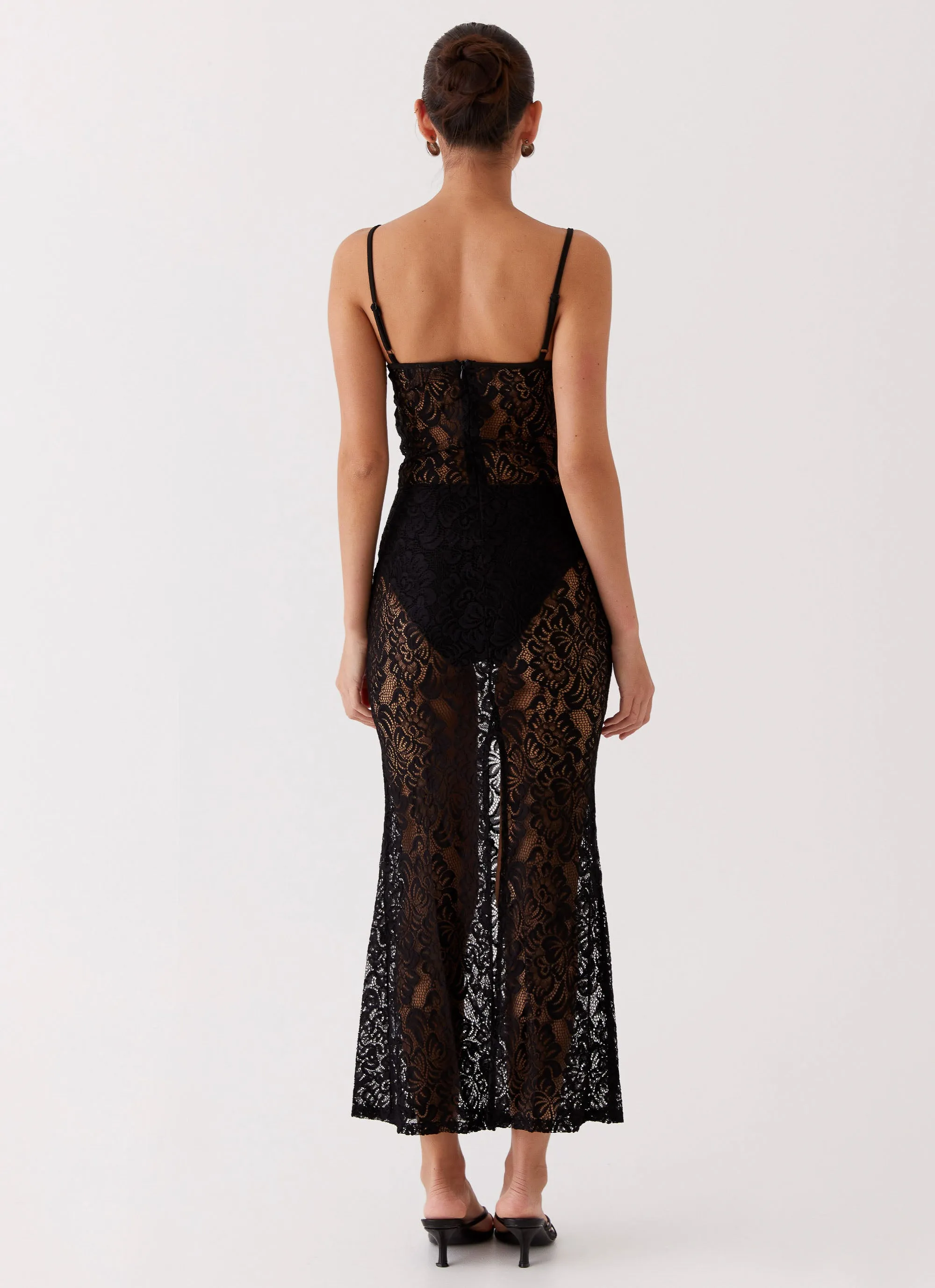 Leona Lace Maxi Dress - Black sold by Peppermayo product image thumbnail 5