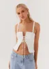 Hopeful Hearts Bustier Top - White sold by Peppermayo