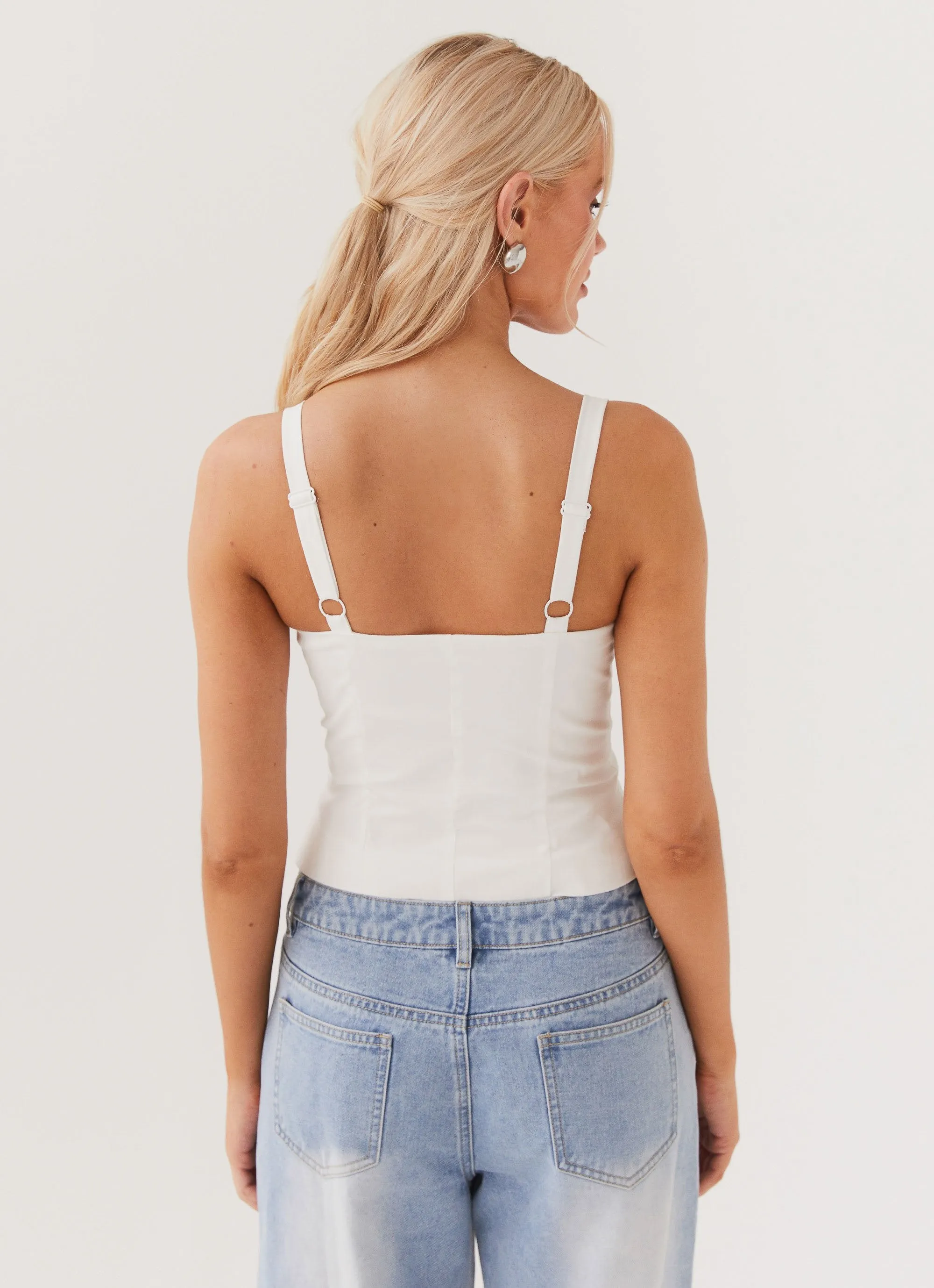 Hopeful Hearts Bustier Top - White sold by Peppermayo product image thumbnail 5