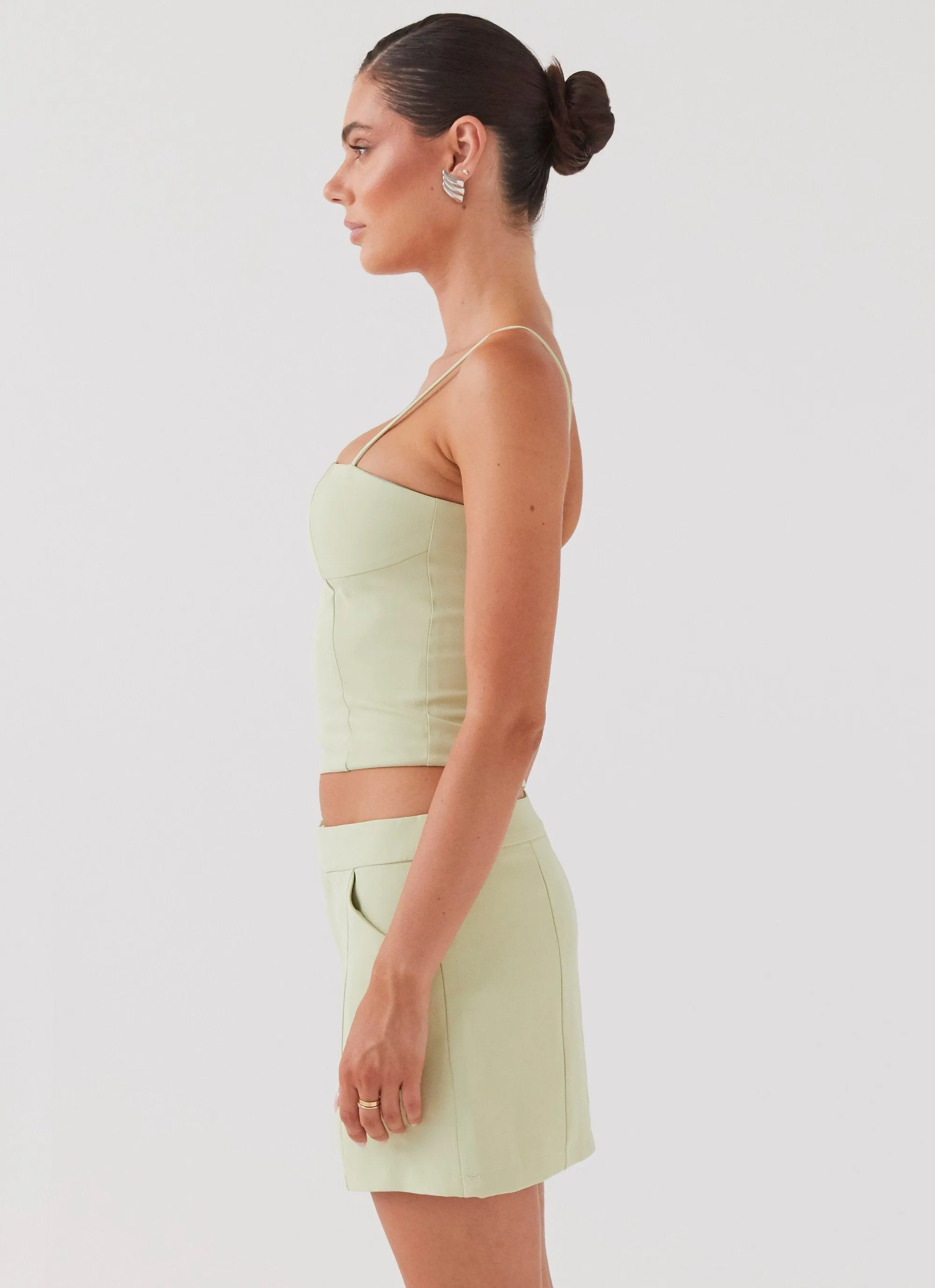 Eliana Suit Mini Skirt - Green Zest sold by Peppermayo product image thumbnail 3