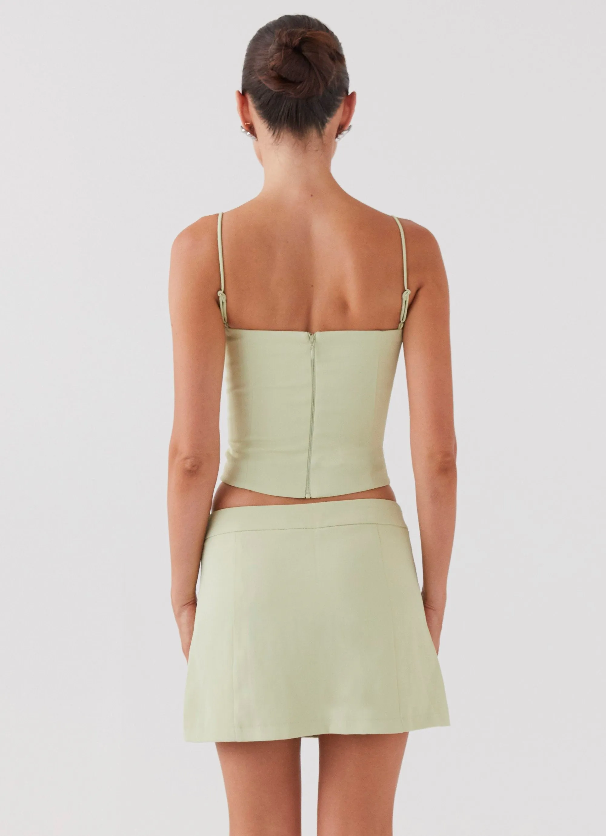 Eliana Suit Mini Skirt - Green Zest sold by Peppermayo product image thumbnail 4