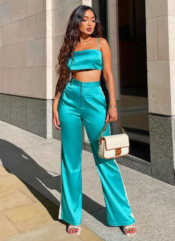 Vintage Lovers Pants - Turquoise made by Peppermayo