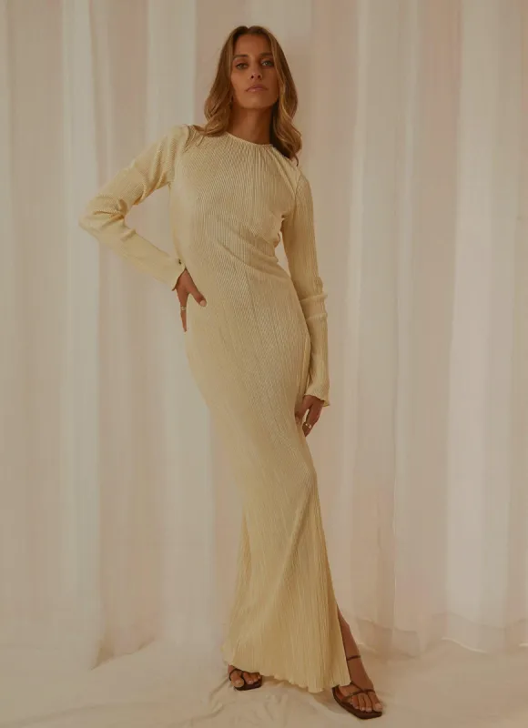 French Avenues Maxi Dress - Ivory Cream made by Peppermayo