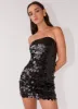 Midnight Magic Sequin Mini Dress - Black sold by Peppermayo