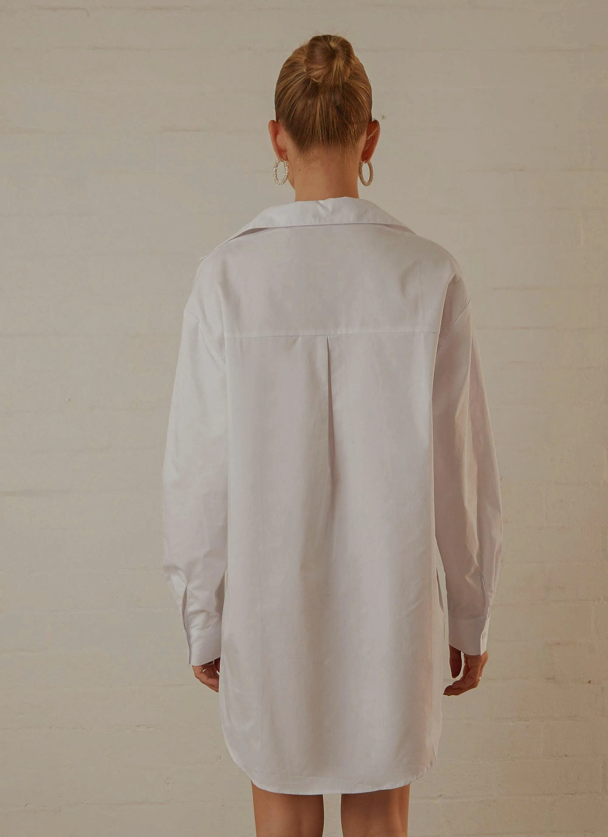 Downtown Love Shirt Dress - White sold by Peppermayo product image thumbnail 5