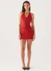 Sarah Mini Skirt - Ruby Red sold by Peppermayo