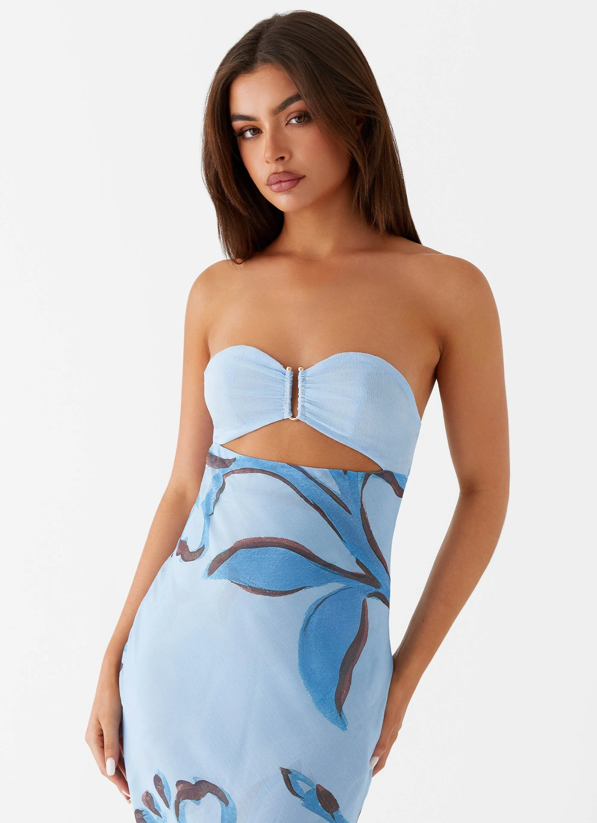 Tropicana Maxi Dress - Blue Floral sold by Peppermayo product image thumbnail 5