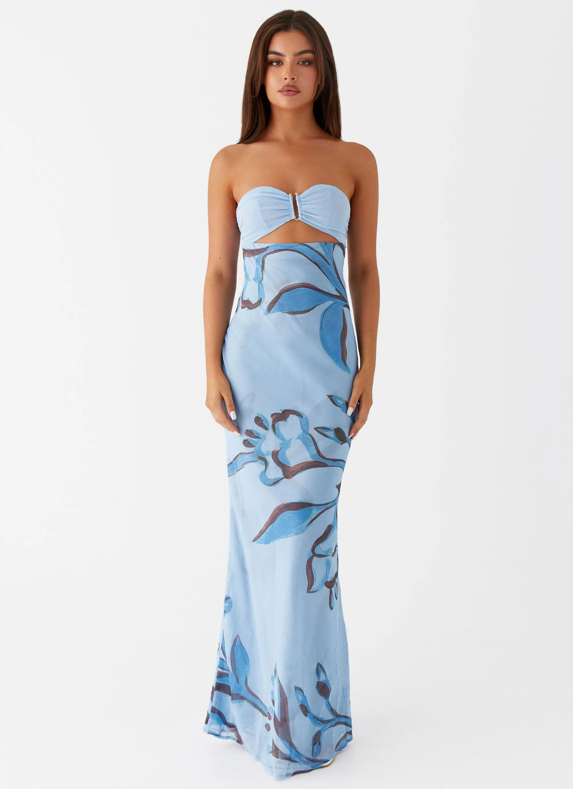 Tropicana Maxi Dress - Blue Floral sold by Peppermayo product image thumbnail 2