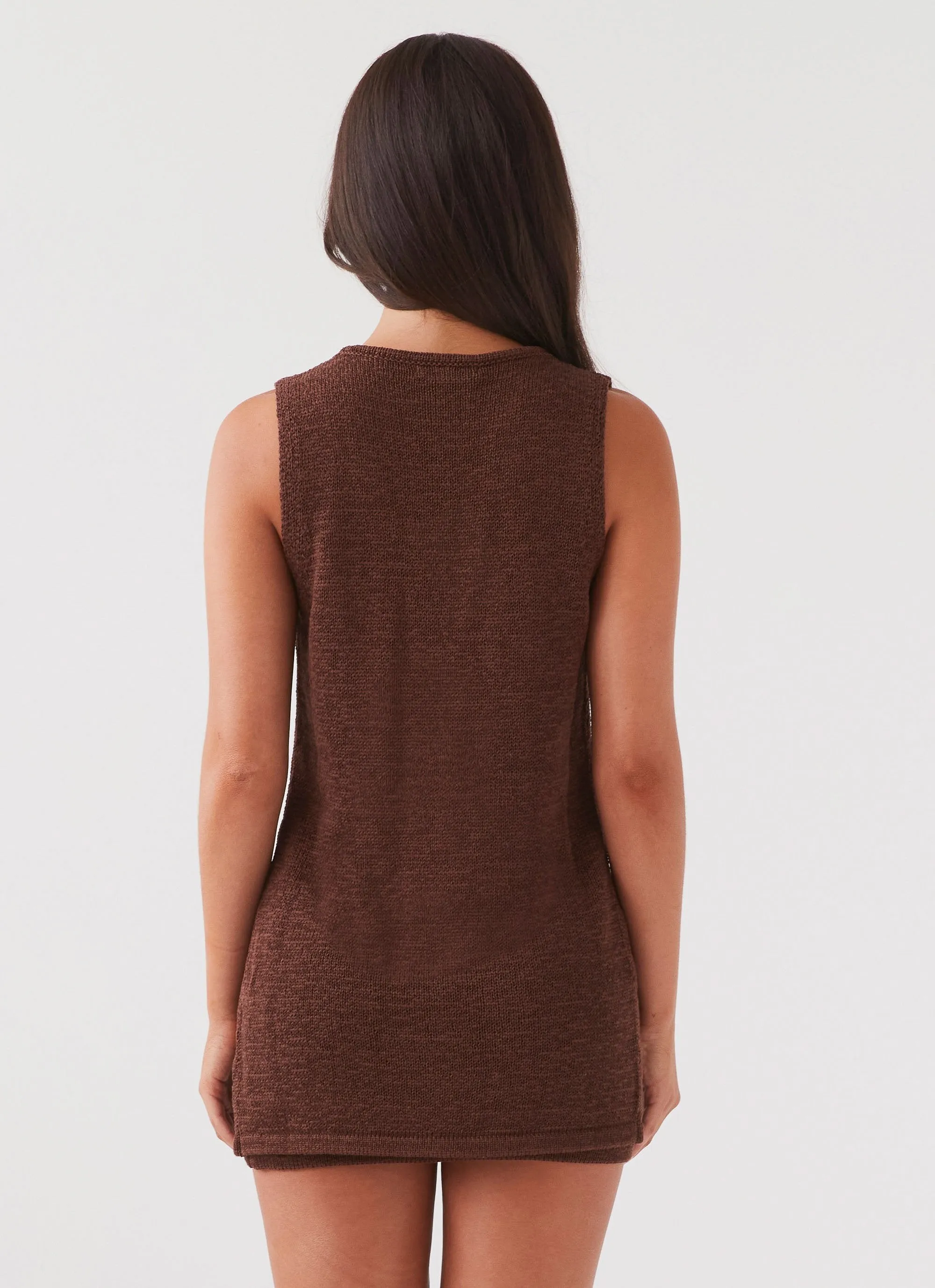 Capri Glow Knit Skirt - Chocolate sold by Peppermayo product image thumbnail 4