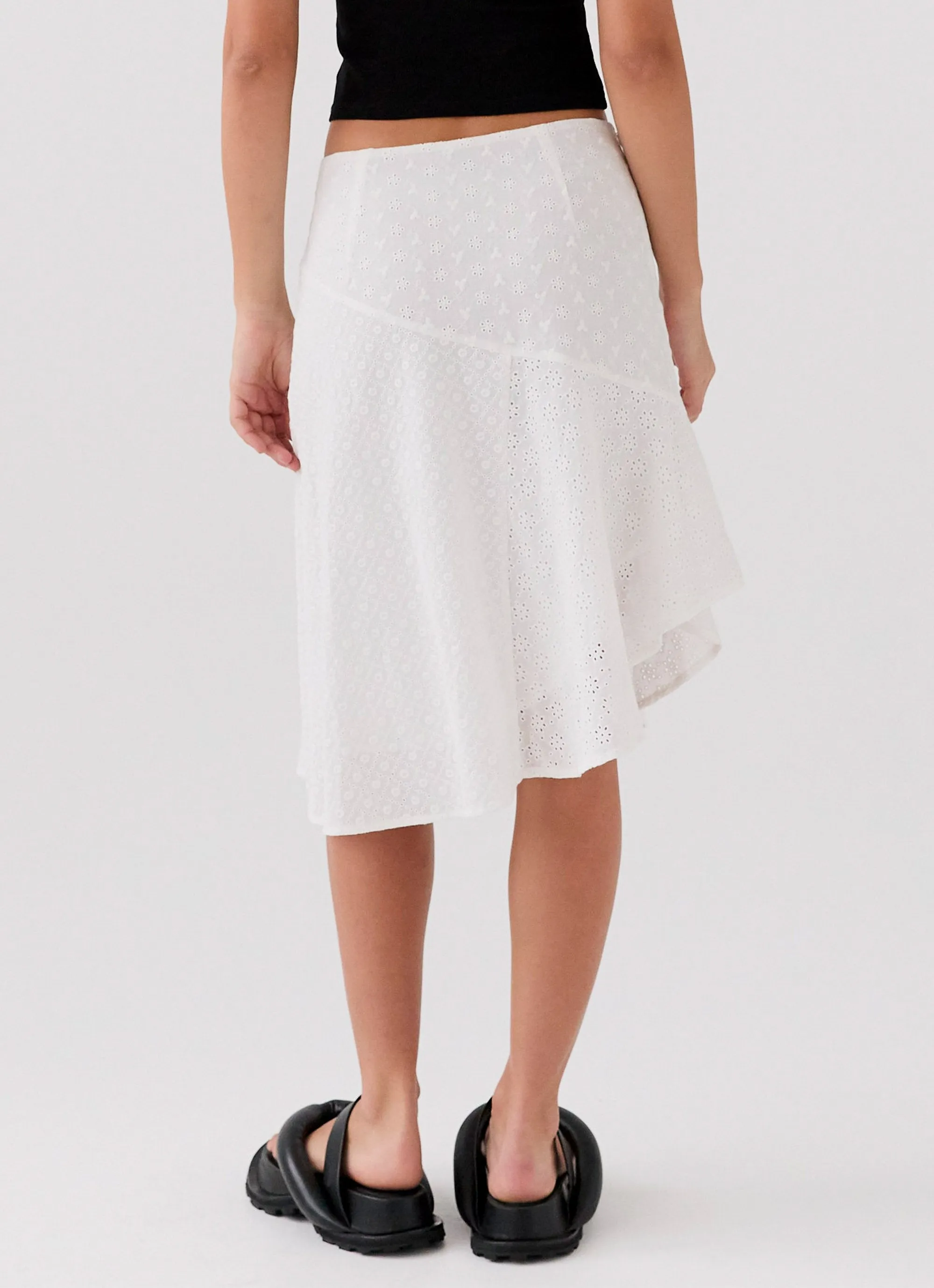 Dewdrop Petal Midi Skirt - Lily White sold by Peppermayo product image thumbnail 4
