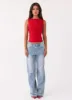 Cherish You Buckle Top - Red sold by Peppermayo