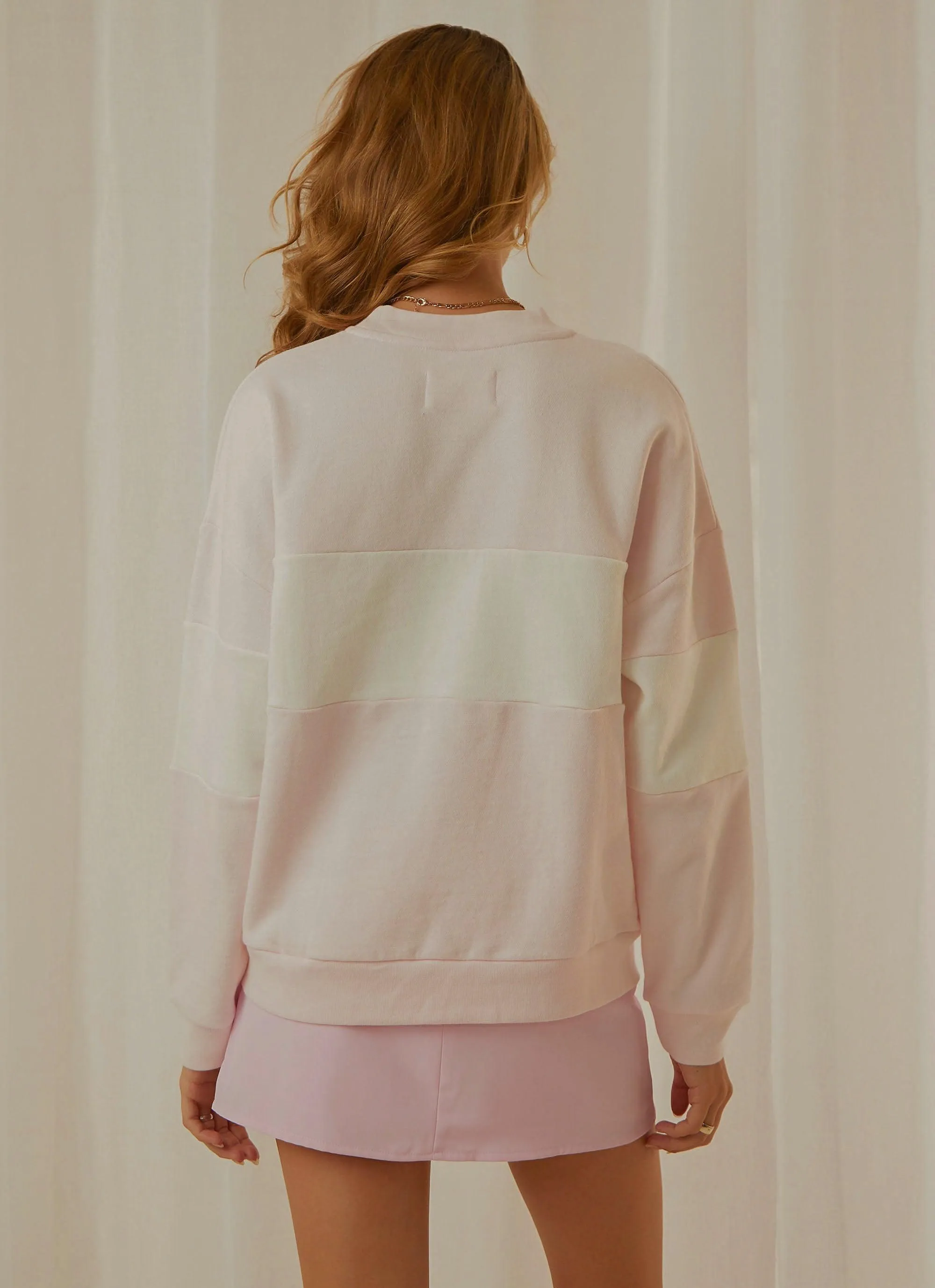 Split Logo Sweater - Pink sold by Peppermayo product image thumbnail 5