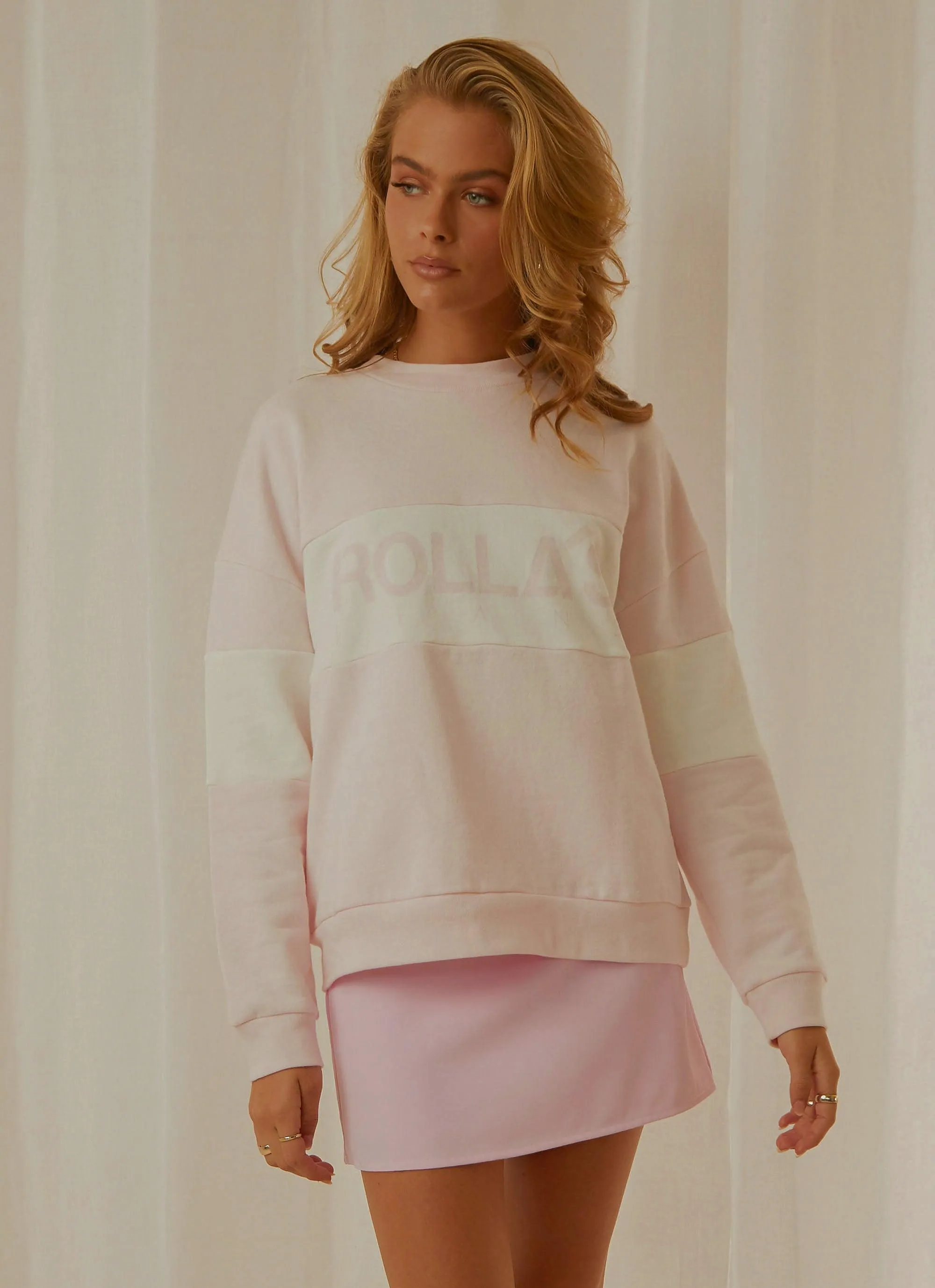 Split Logo Sweater - Pink sold by Peppermayo product image thumbnail 3