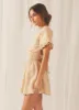Lani Linen Mini Dress - Oatmeal sold by Peppermayo