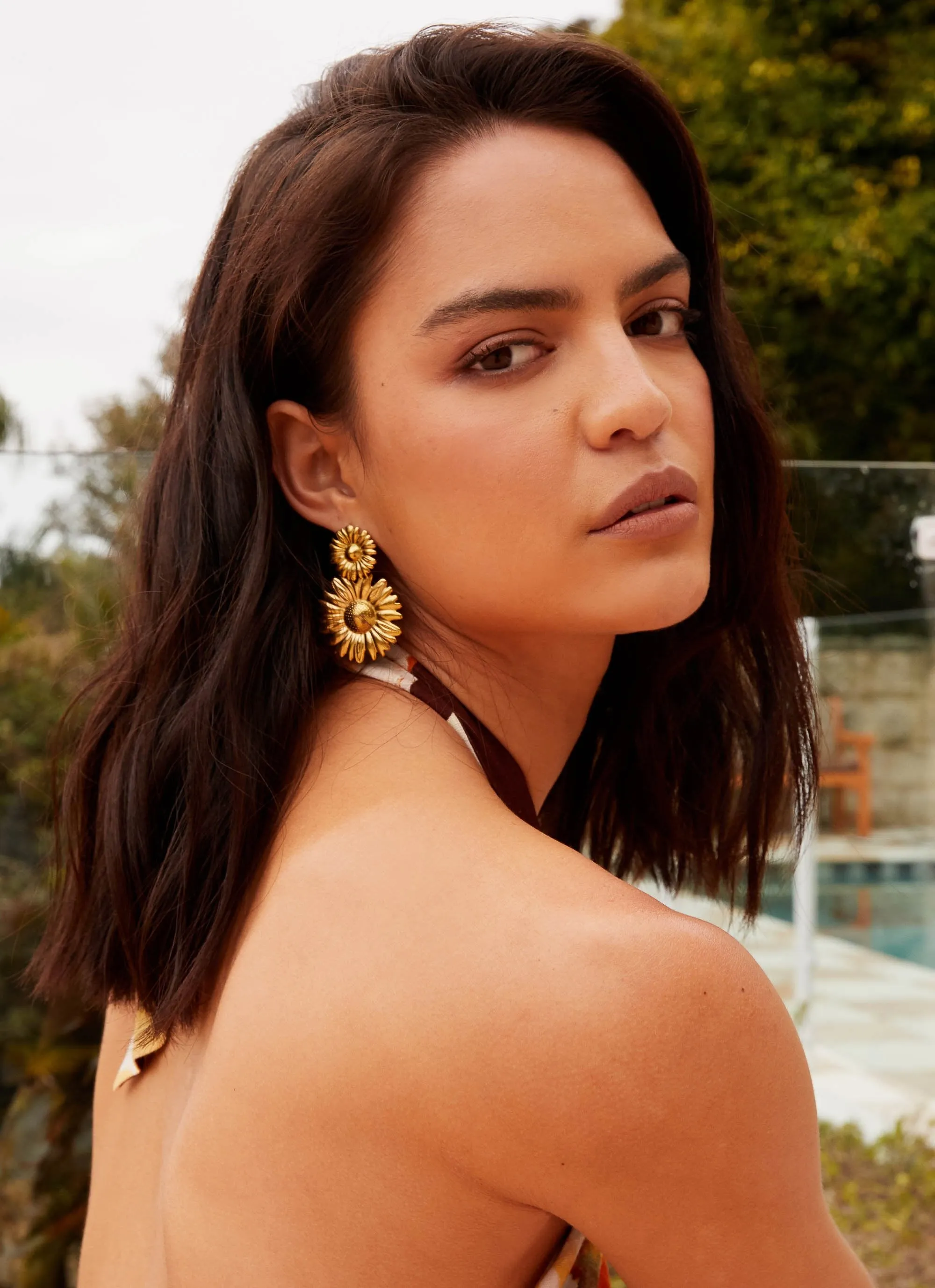 Daisy Love Earrings - Gold sold by Peppermayo product image thumbnail 2