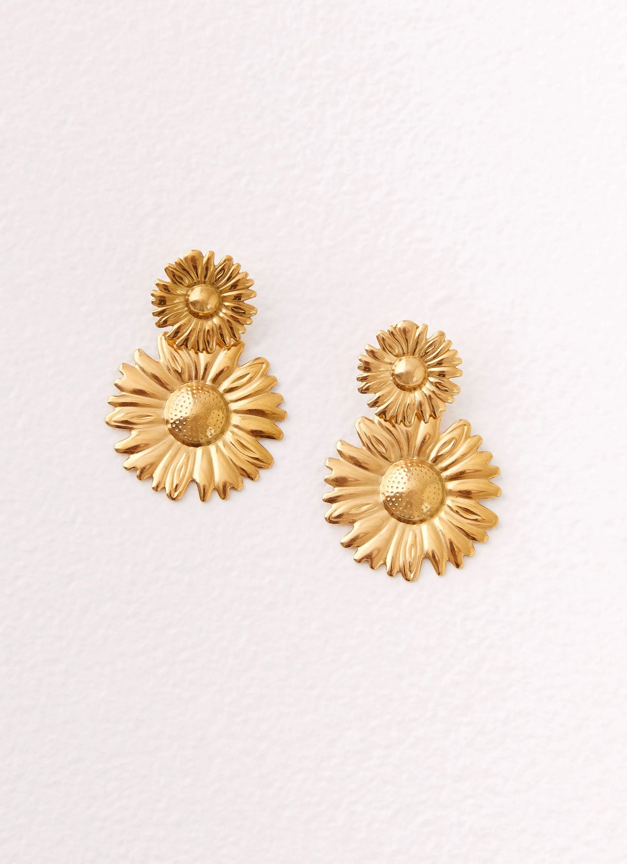 Daisy Love Earrings - Gold sold by Peppermayo product image thumbnail 3