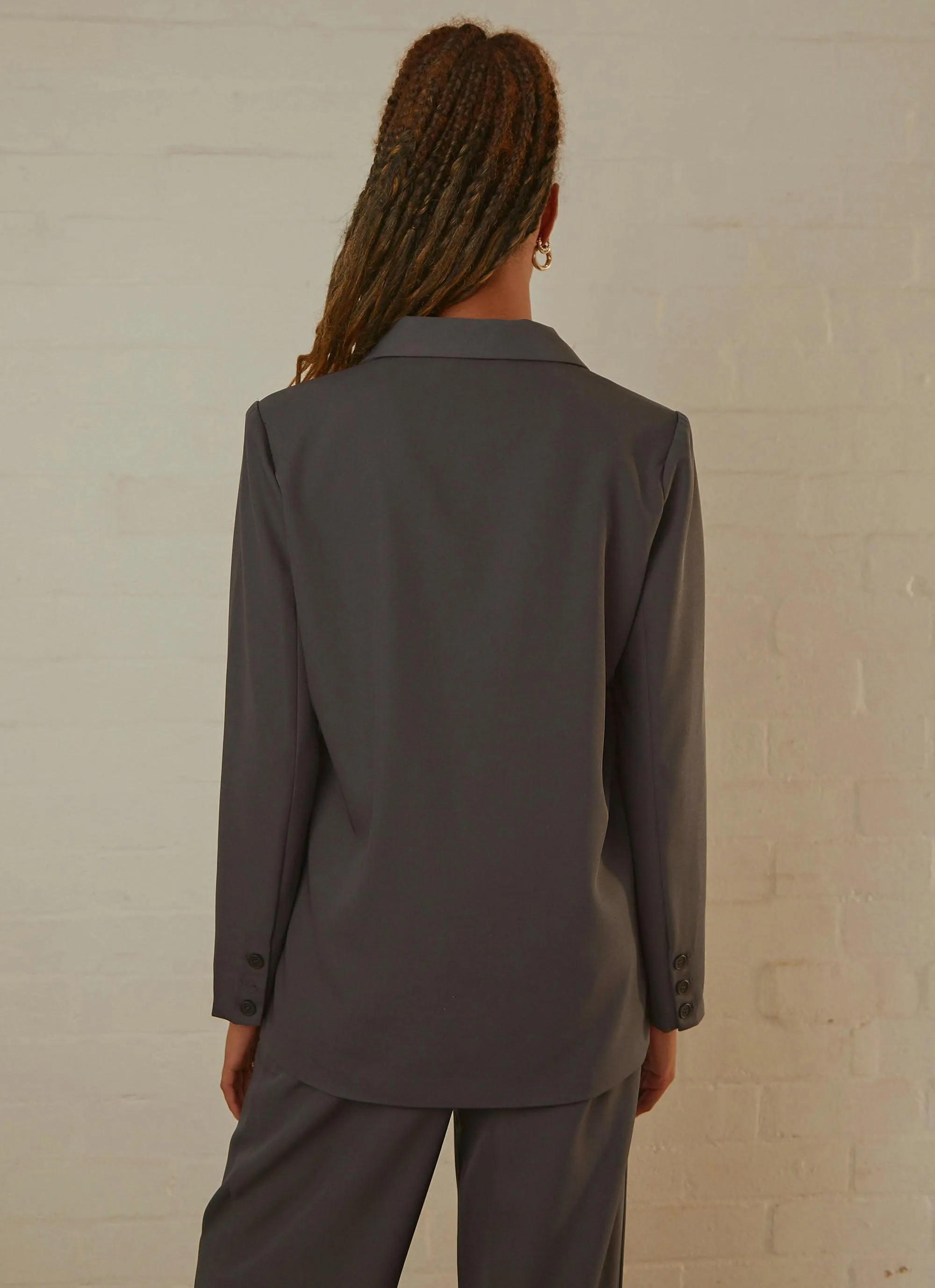 Bennet Blazer - Dark Grey sold by Peppermayo product image thumbnail 5