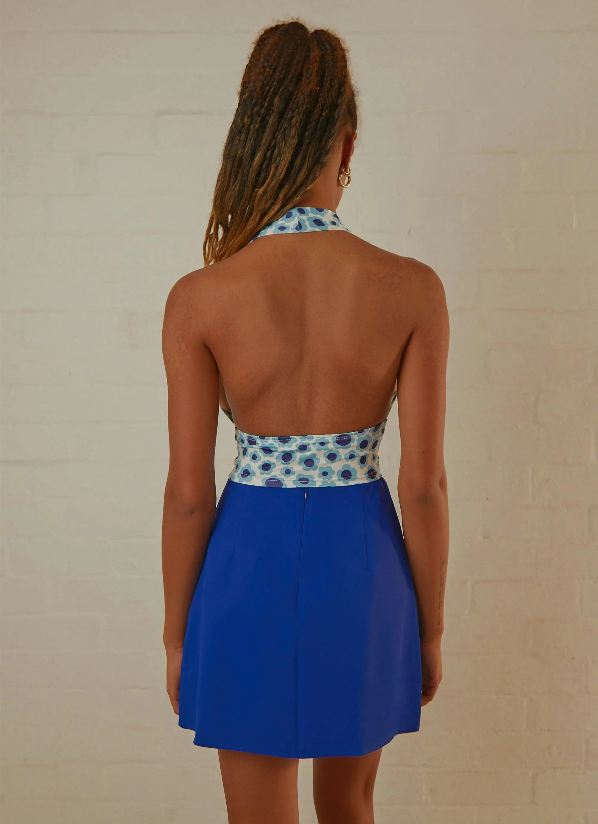 Dance To This Halter Crop - Blue Floral sold by Peppermayo product image thumbnail 5
