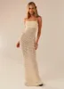 Keeping Cool Crochet Maxi Dress - Seashell sold by Peppermayo