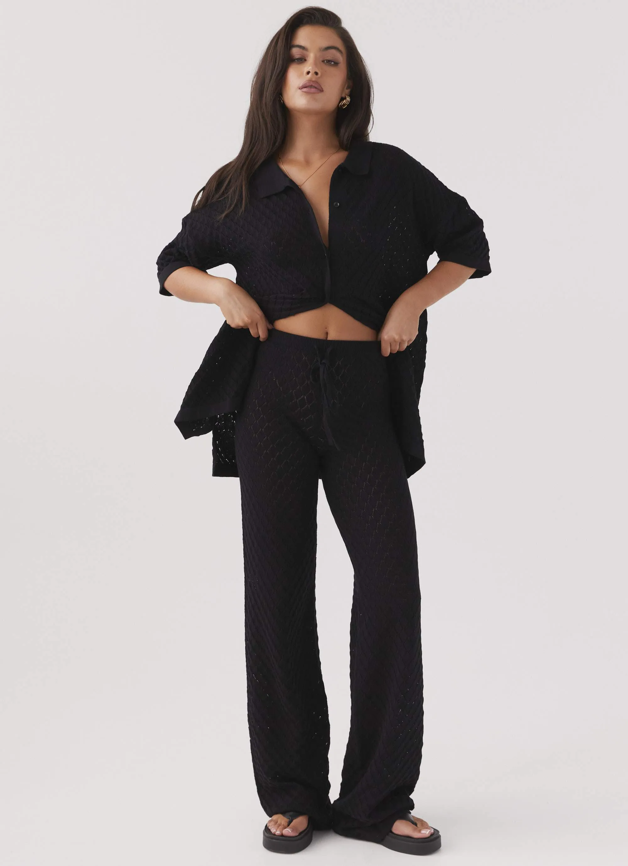 Jaded Knit Pants - Black sold by Peppermayo product image thumbnail 2