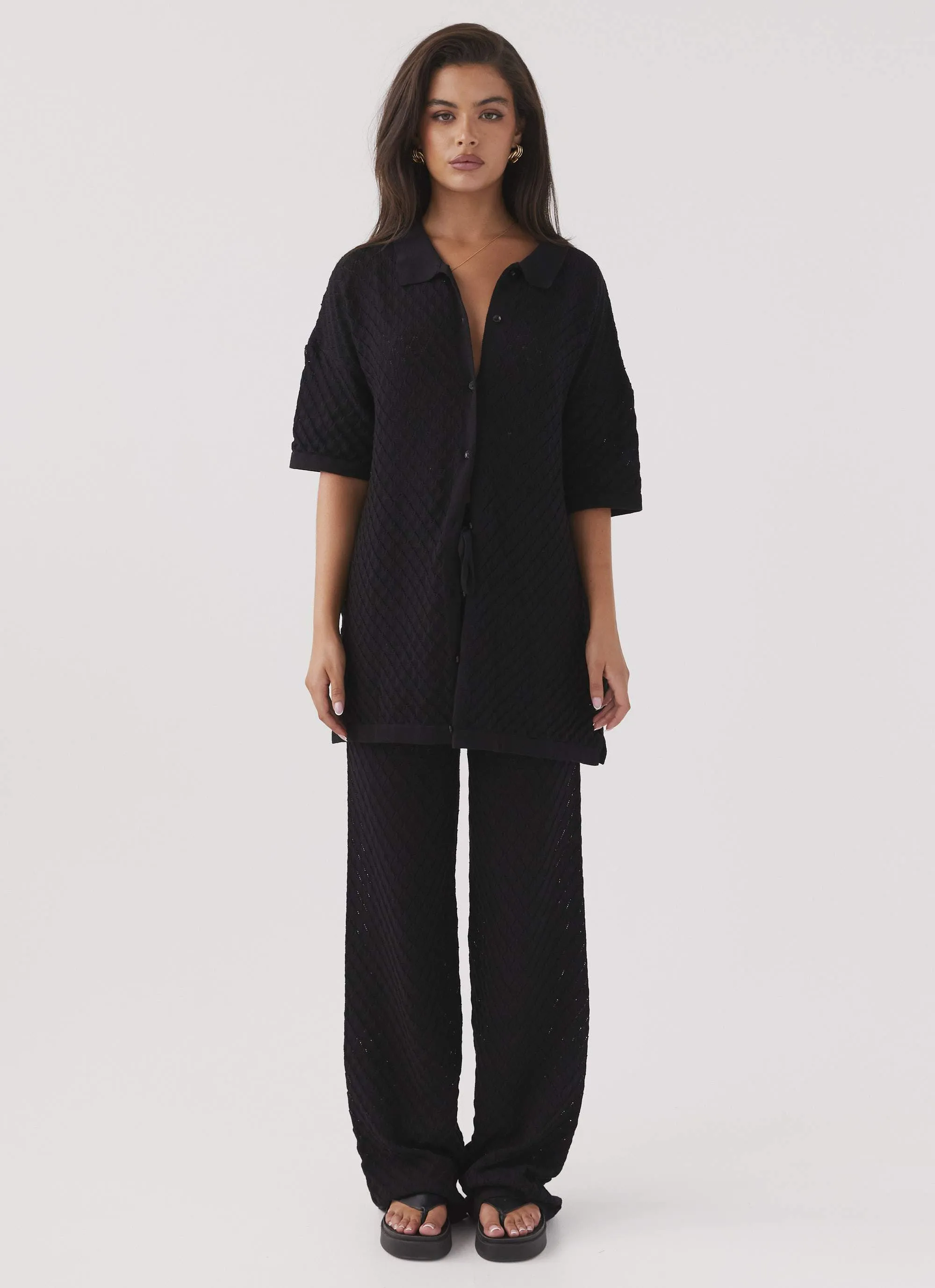 Jaded Knit Pants - Black sold by Peppermayo product image thumbnail 3