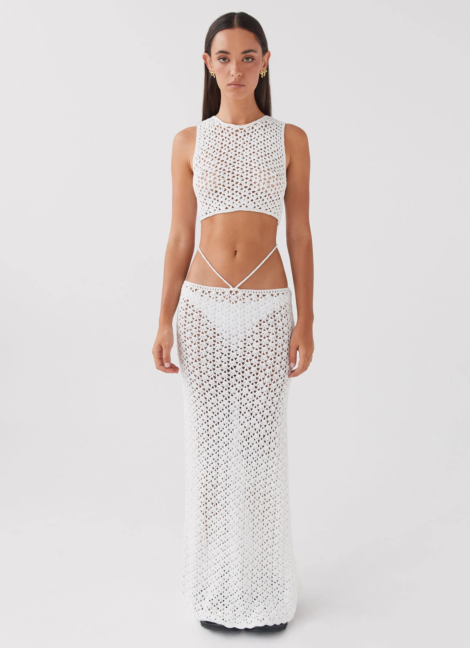 Mabel Bay Crochet Tank Top - White sold by Peppermayo product image thumbnail 2