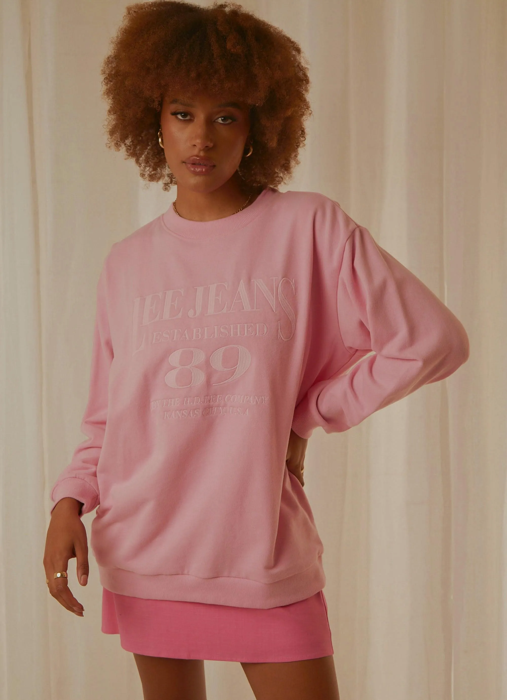 Oversized Sweater - Prism Pink sold by Peppermayo product image thumbnail 4