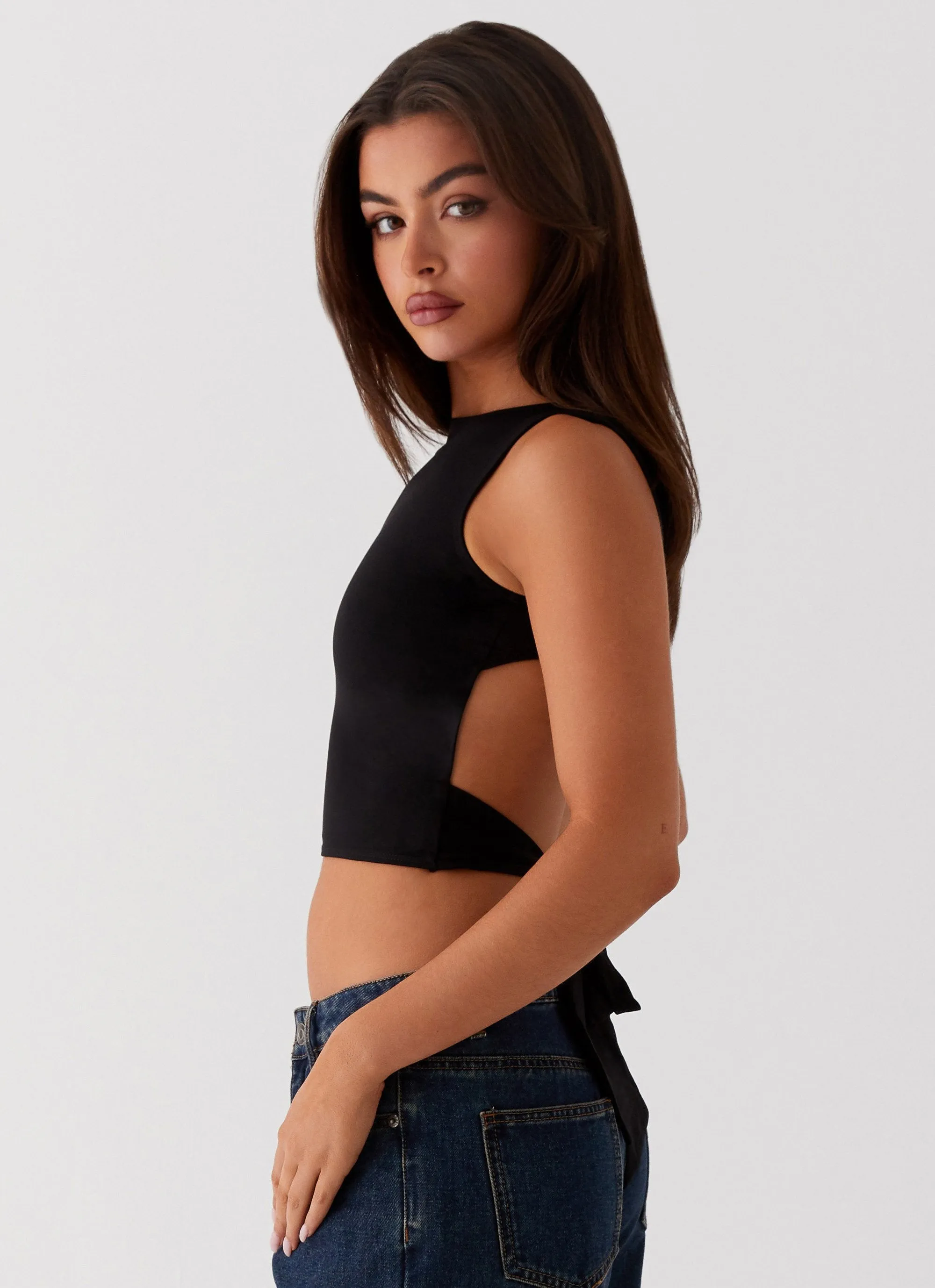 Saskie Crop Top - Black sold by Peppermayo product image thumbnail 3