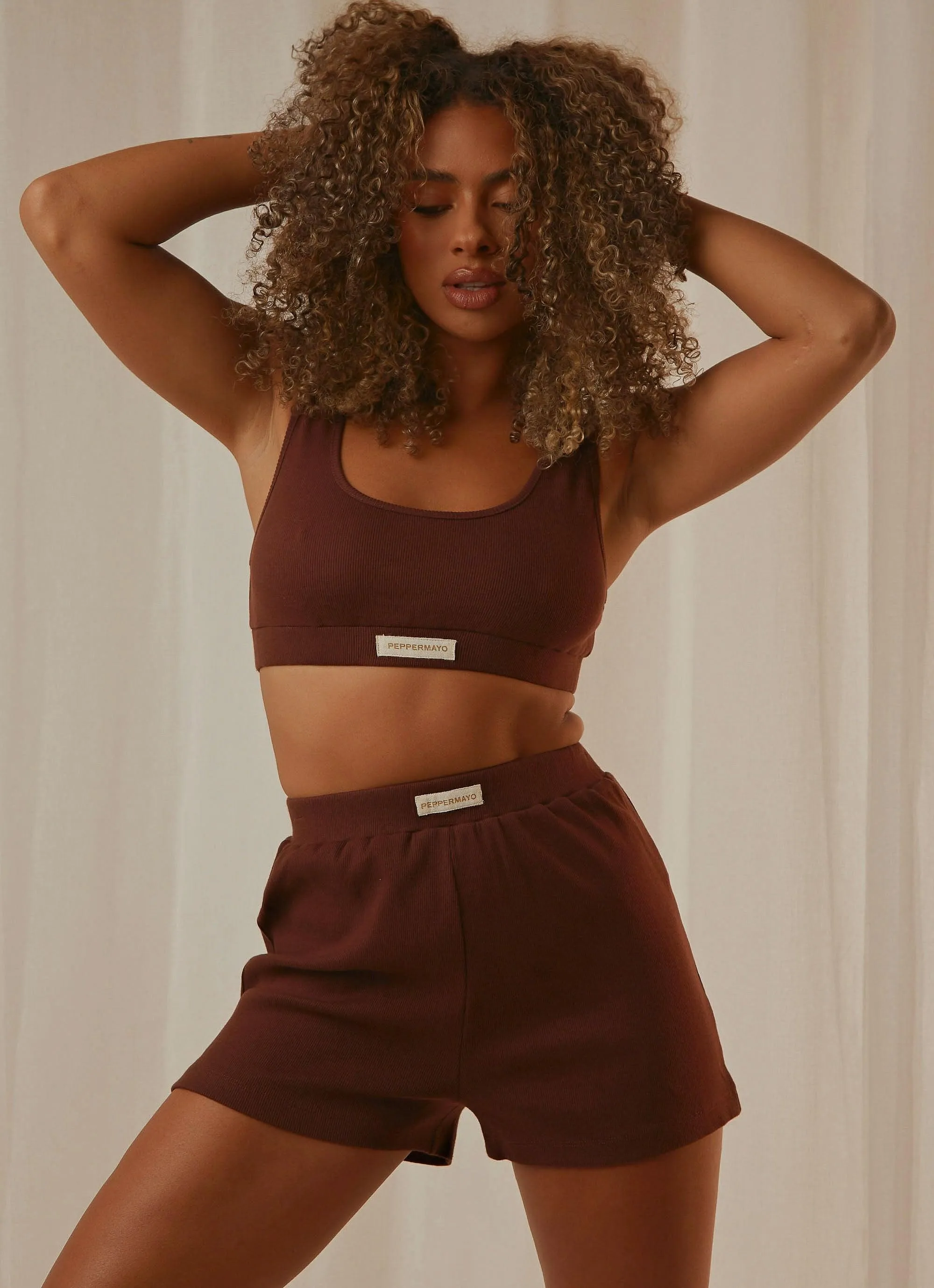 PM Basic Organic Cotton Crop - Choc Brown sold by Peppermayo product image thumbnail 3